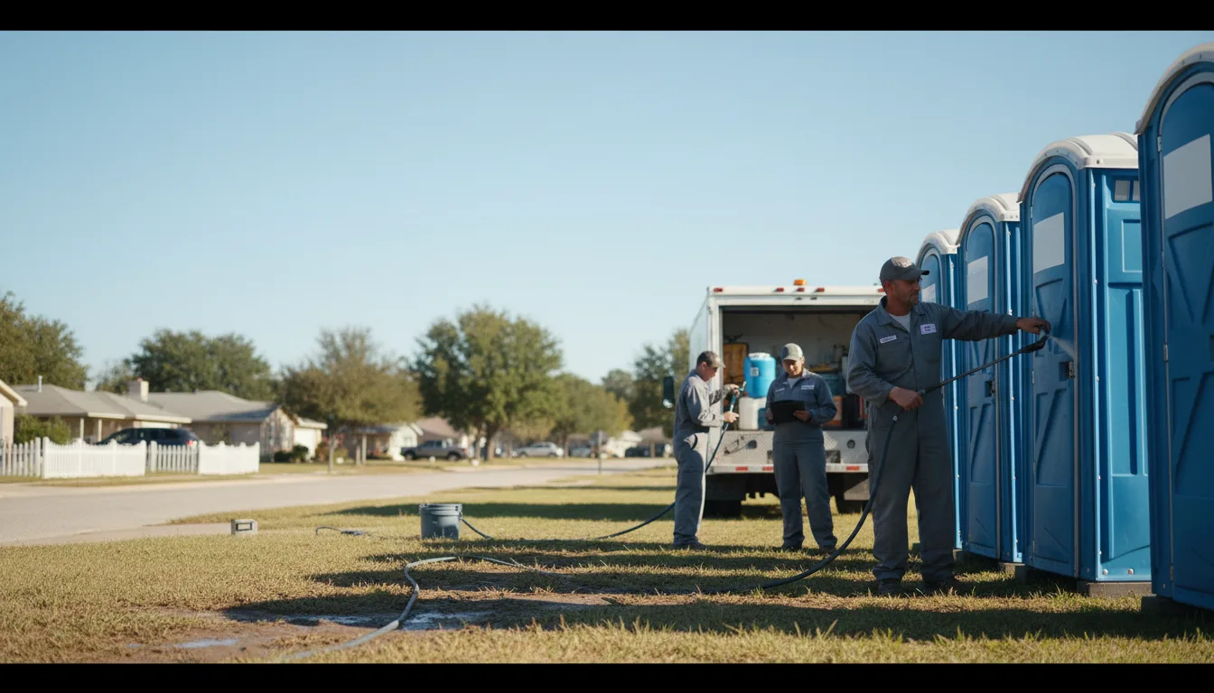 Long-Term Portable Toilet Rental in Deanville, TX near me